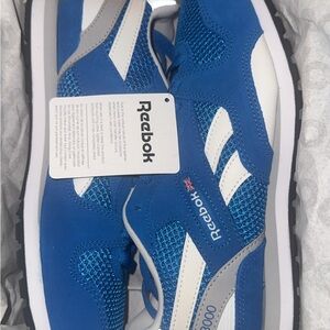 Reebok Classic Blue and White Shoes